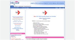 Desktop Screenshot of hrclub.ca