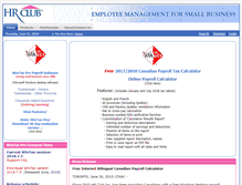 Tablet Screenshot of hrclub.ca